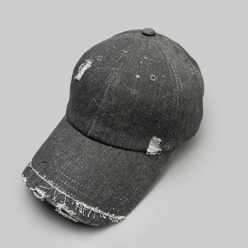 Broken Style Solid Distress Baseball Hats New Men Women Sunshade Personal Versatile Gold Stamping Ins Fashion Street Peaked Caps