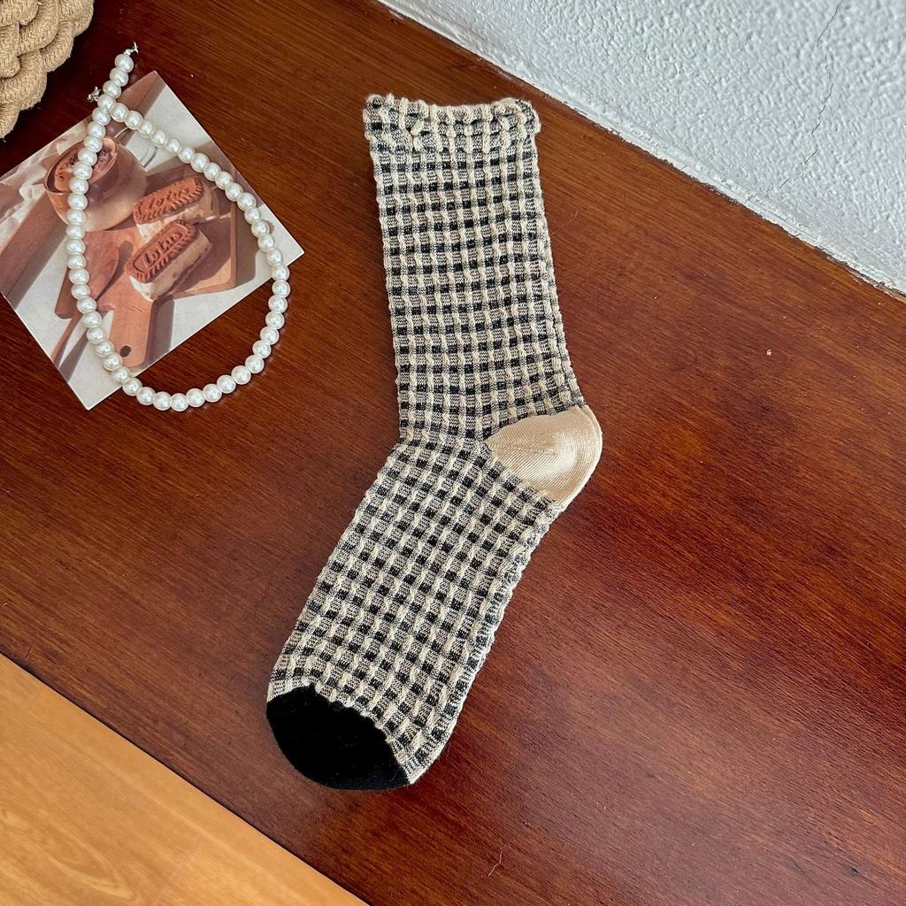 Women's New Autumn and Winter Bow in The Tube Pile Socks