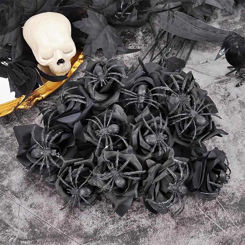1 szt. Dekoracja stołu Kwiat Horror Dekoracja Wypełniacz do wazonu Jesienne Sztuczne Róże Halloween Dostępnych wiele opcji