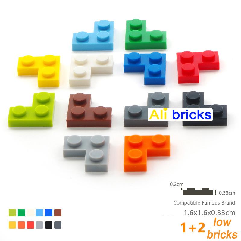 40 Stück Großhandel Zubehör Teile Platte 2x2 Ecke Idee Bausteine 2420 DIY Klassische Blöcke MOC Lernspielzeug Für Kinder