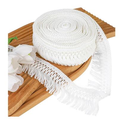2025 Trend 10 Yards 2.3Inch Wide Tassel Fringe Trim Sewing Fringe Trim Boho Long Fringe Trim For Clothes Lamp Shade Curtain Craf