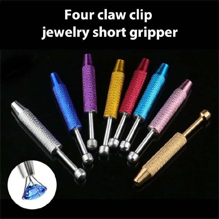 Professional Jewelry Clamp Stainless Steel Diamonds Picking Tool Portable Diamonds Setting Clamp Stainless Steel Texture
