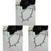 Titanium Steel Tassel Rivet Necklace For Men And Women Punk Style Geometric Design