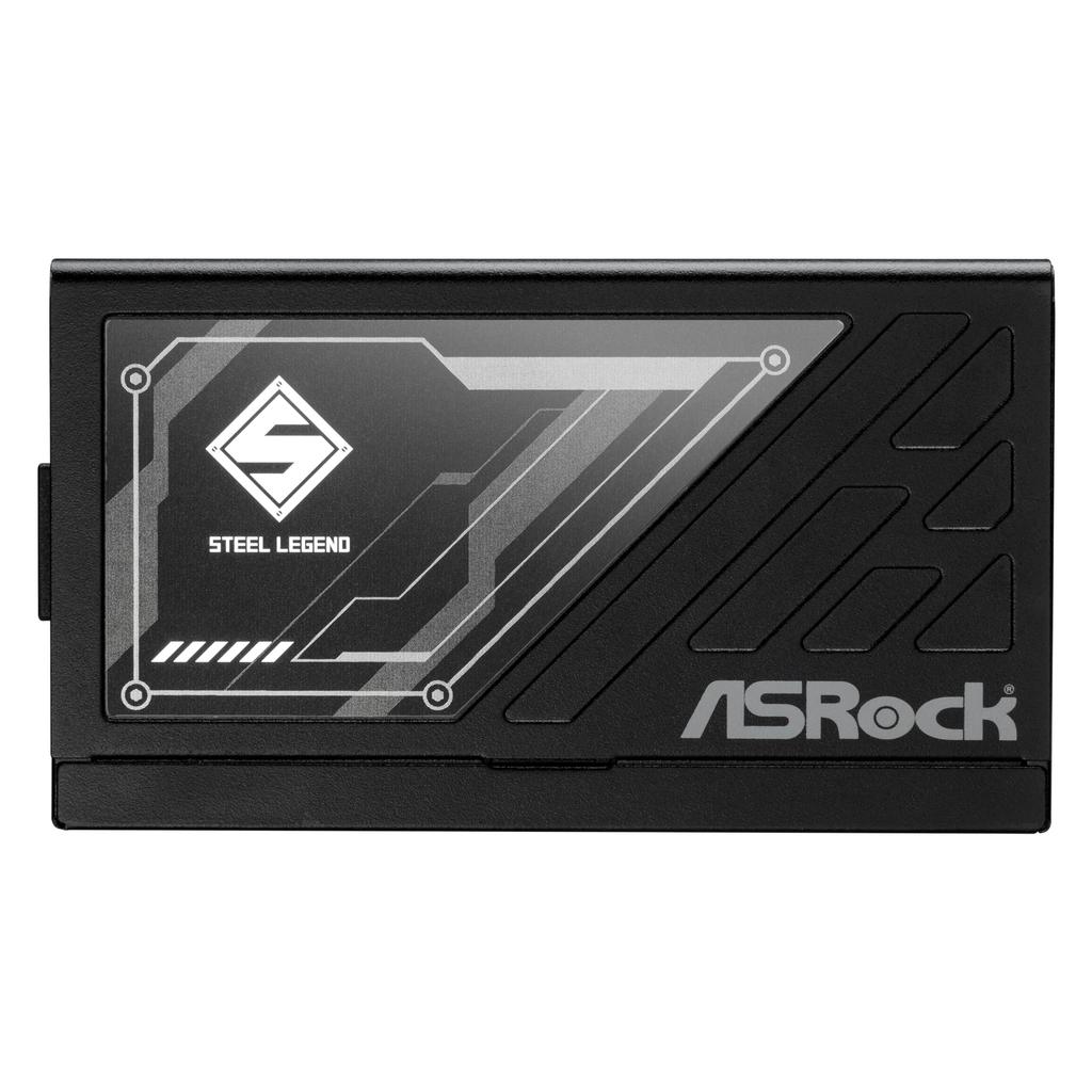 ASRock Steel Legend PC Power Supply Unit for 1000 PCIe 80PLUS GOLD ATX Full 12V to 2x6 Cable Included SL-1200G Next-Gen GPUs, 5.1 Support, 3.1