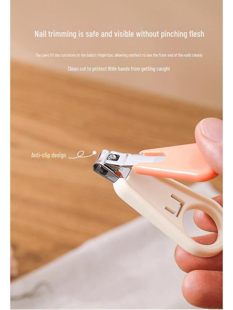 Newborn Safety Baby Nail Scissors Set – Anti-Pinch Design for Infants