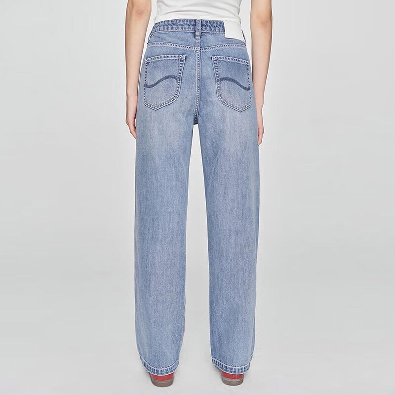 Lee Women's Mid-Waist Straight Leg Tencel Blend Jeans