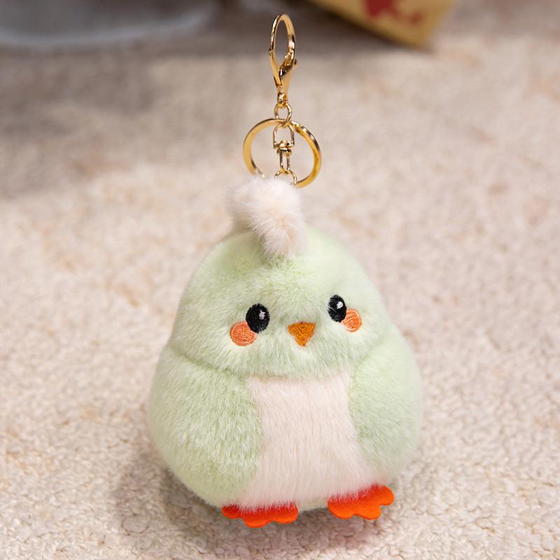Plush Chicken Keychain Cute Cartoon Animal Pendant For Kids And Teens