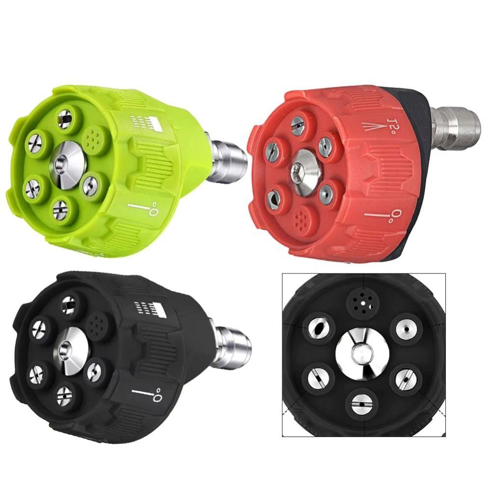 1/4Inch Connector Pressure Washer Nozzle 6in1 Design Multifunctional Nozzle  High Pressure Cleaning