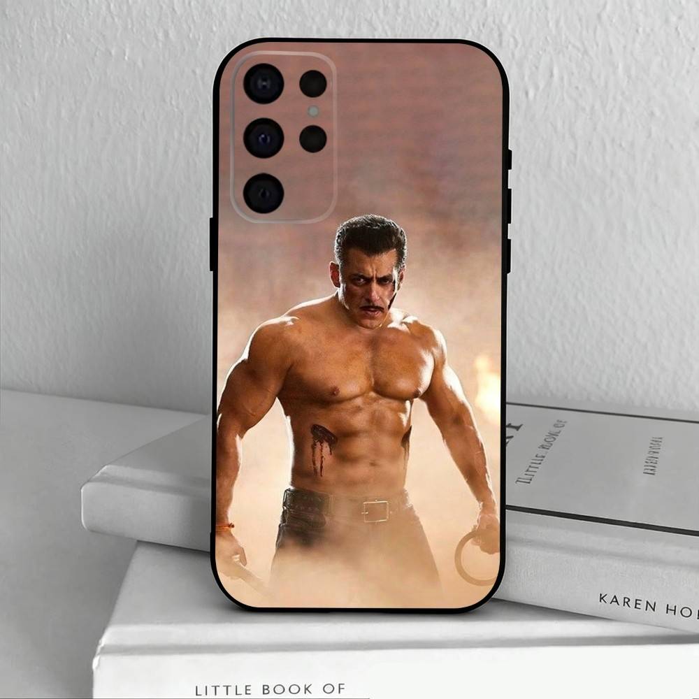 Indian Actor S-Salman K-Khan  Phone Case For Samsung S25,24,23,22,30,21,10,9,Ultra,Plus,Lite,FE,4,5 G Soft Black Case