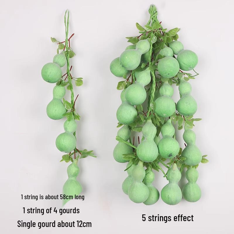 Artificial Vegetable & Fruit Skewer Wall Hanging - Chili & Corn Decor