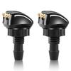 2pcs Universal Front Windshield Washer Wiper Nozzle Sprayer Sprinkler Water Spout Outlet