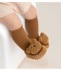 Mink Velvet Thick Baby Floor Shoes & Socks - Warm Cartoon Leather-Soled Infant Booties