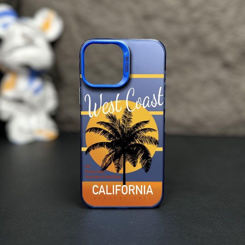 Coconut Tree Sunset iPhone15Pro Case for Apple iPhone 14/13/12/11/XsMax/xr/x - Trendy Laser Design