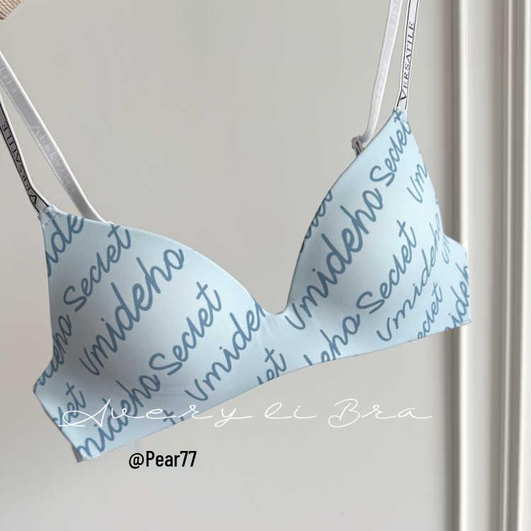 

2025 Women s Seamless Summer Push-Up Bra with Lettered Straps - Wirefree and Thin Fit for Small Chest Small