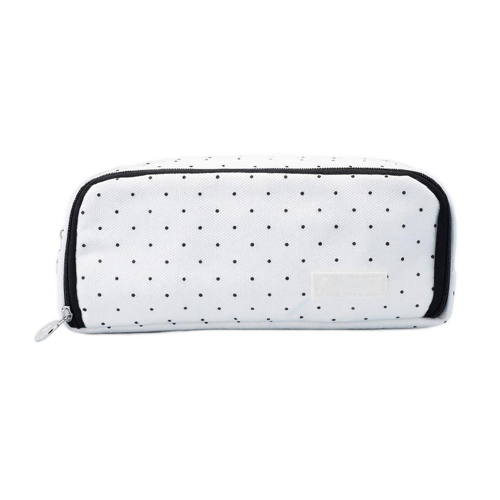 Large Capacity Pencil Case with Double Zipper Opening, Multifunctional Student Pencil Pouch for School Supplies