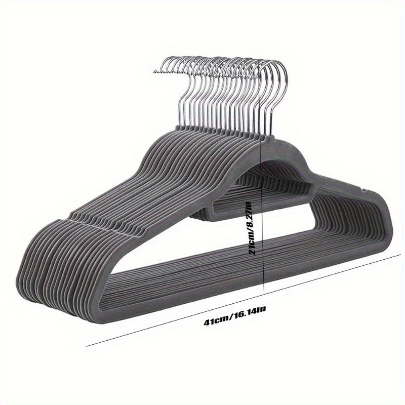 Premium Velvet Hangers with 360° Rotatable Hooks, Non-Slip Heavy Duty Space Saving Clothes Hangers with Tie Bar for Coats