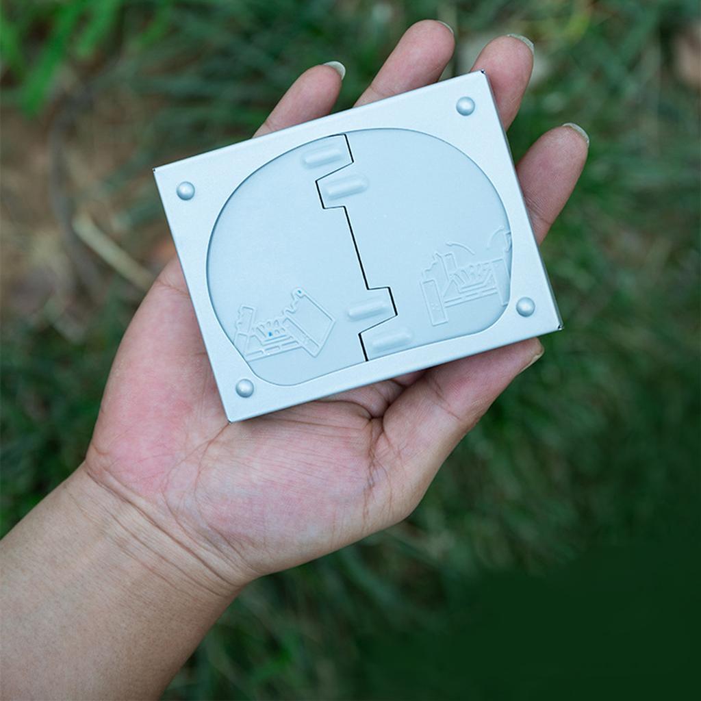 Piec na paliwo stałe z deflektorem wiatru Składany piec na paliwo stałe Pogrubiony piec kempingowy do wędrówek, kempingu, grilla, pikników