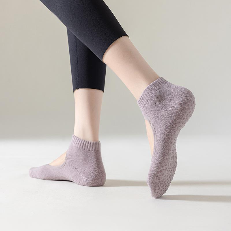 Women's Spring and Summer Yoga Pilates Gym Indoor Floor Non Slip Breathable Socks
