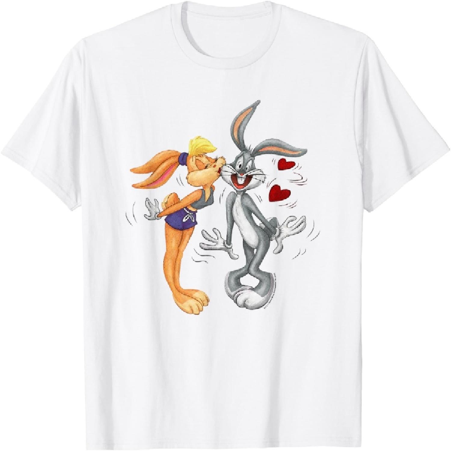 Футболка ко Дню святого Валентина с Багзом и Лолой из Looney Tunes S