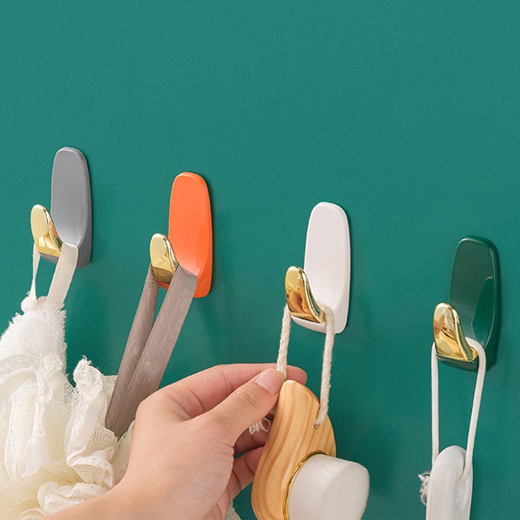 8 Stück Wandhaken Selbstklebend Einfache Installation Platzsparend Multifunktion Wandmontierter Handtuchhaken für Mäntel Handtücher
