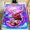1Pc Majin Buu Print Flannel Blanket, High quality Comfortable for All Seasons, Home Decor, Warmth and Comfort, Perfect for Christmas Gifts