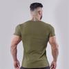 Men's Slim Fit Cotton Crew Neck Sports T-Shirt - Breathable, Stretch, Short Sleeve, Summer Gym Wear