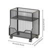 Open-Grid Bathroom Storage Rack Ventilated Narrow Standing Shelf with Wheels