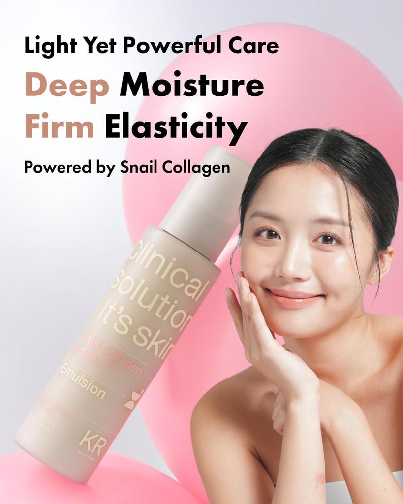 It’s Skin Snail Collagen Active Skincare Set (Toner 120 Ml + Emulsion 120 Ml + Cream 50 Ml)
