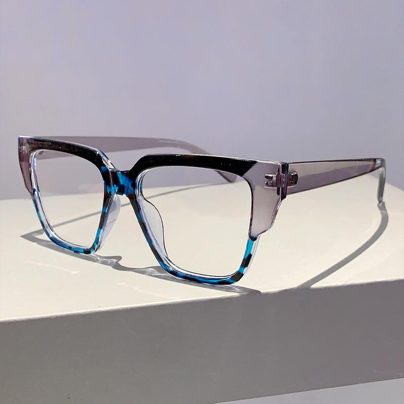 Oversized Eyeglasses Frames Stylish New in Multicolor Spectacles Trendy Fashion Non-prescription Women Eyeglasses