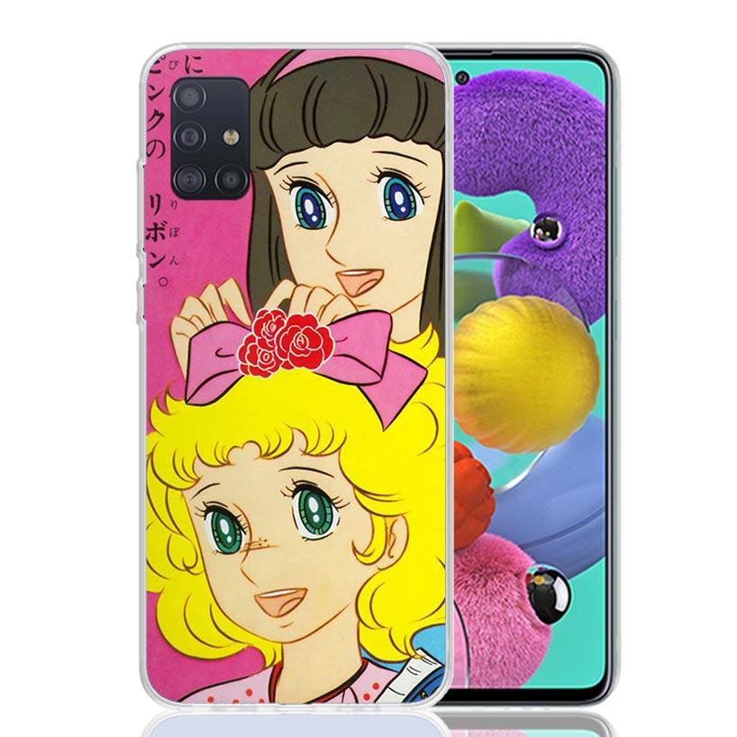 Anime Candy Phone Case For Samsung Galaxy A52 A32 A22 A12 A02S A50S A30S A51 A31 AA71 Note 20 Ultra 10 S10 Plus Galaxy A51 A71 A