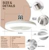 Smart Remote Control Ceiling Fan Light Quiet LED Ceiling Fan White Lighting Tricolor E27 for Living Room Bedroom