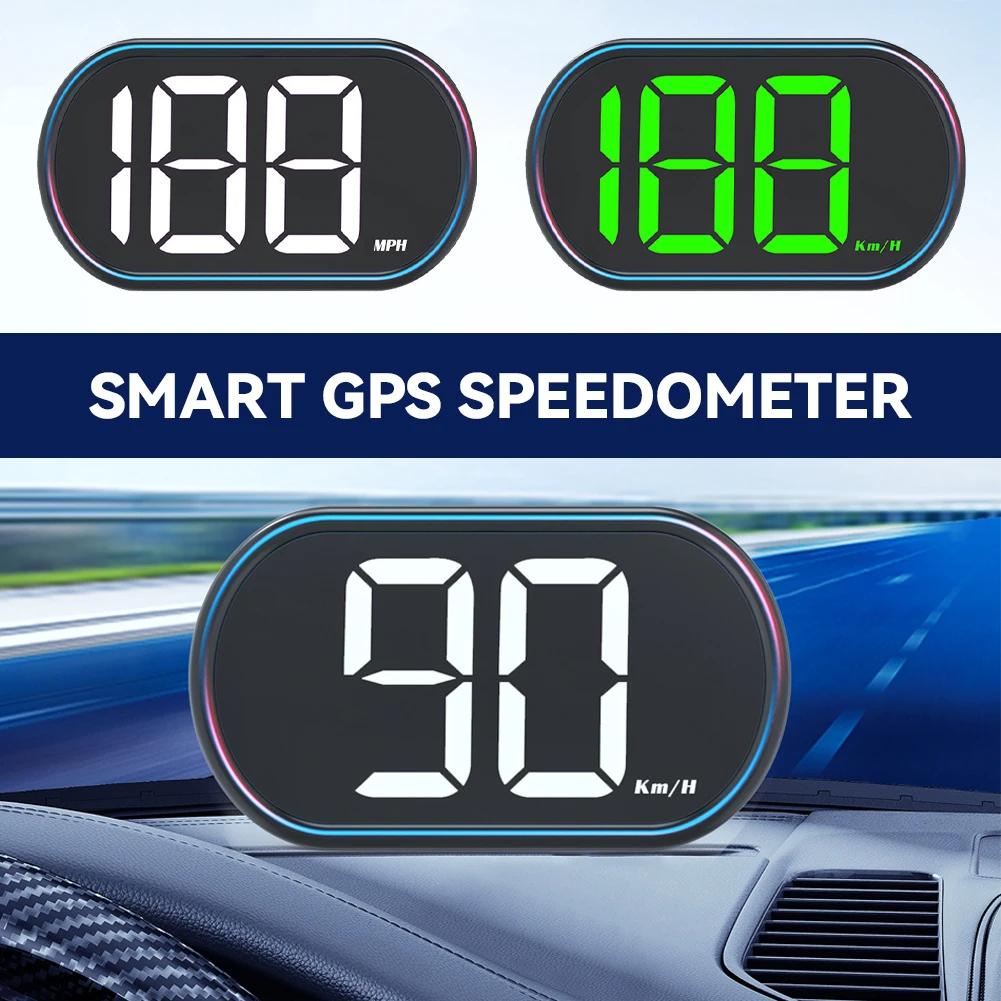 Car Digital HUD Head Display Speedometer GPS Speed Meter KMH MPH Dispaly for All Car Truck Plug and Play Auto Part Accessories