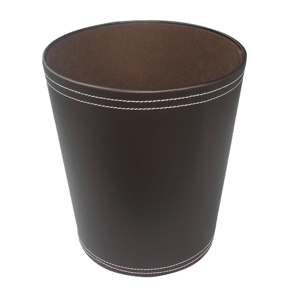 Black/ Bathroom Bedroom Office Wastebasket Garbage Bin Trash Can Waste Storage Basket