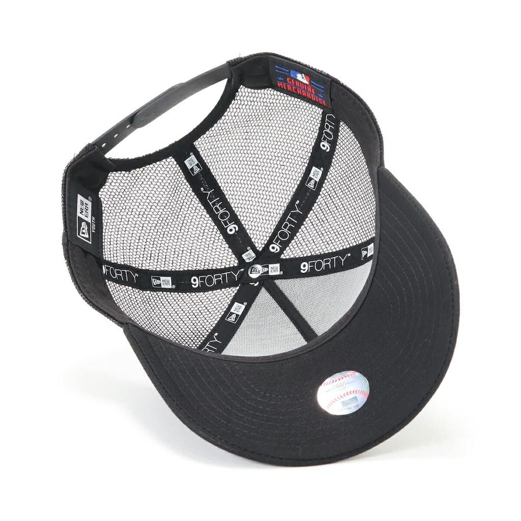 Cap Youth 9FORTY Trucker New York Yankees Kids Mesh [New Era] A-Frame Black/Black 52.0cm-55.8cm