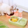 Dog Bowls Stainless Steel Dog Food Bowl Automatic Cat Drinking Bowl Double Bowls for Dogs Feeding Detachable Dogs Water Bowl