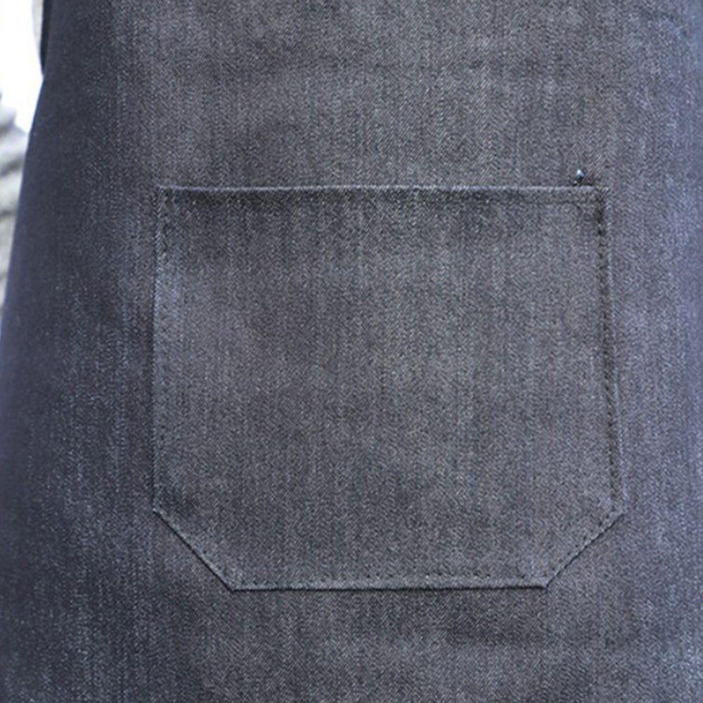 With Pockets Denim Aprons Waterproof Kitchen Work Clothes Long Cooking Aprons  Man/women
