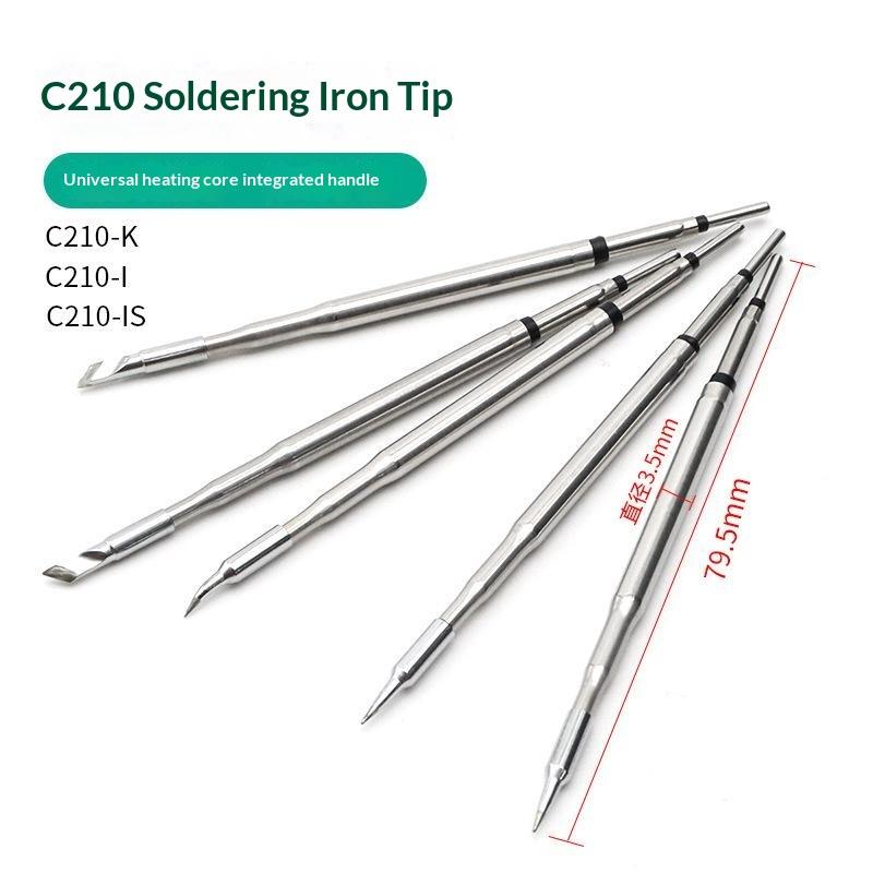 C210 C245 Soldering Iron Tip Universal T245 Handle Suitable for Soldering Station Mobile Phone Motherboard Repair Professional Tools