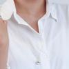[TANDY] TANDY Silver 925 Volume Ball Pendant Long Chain 70 Necklace TDN602