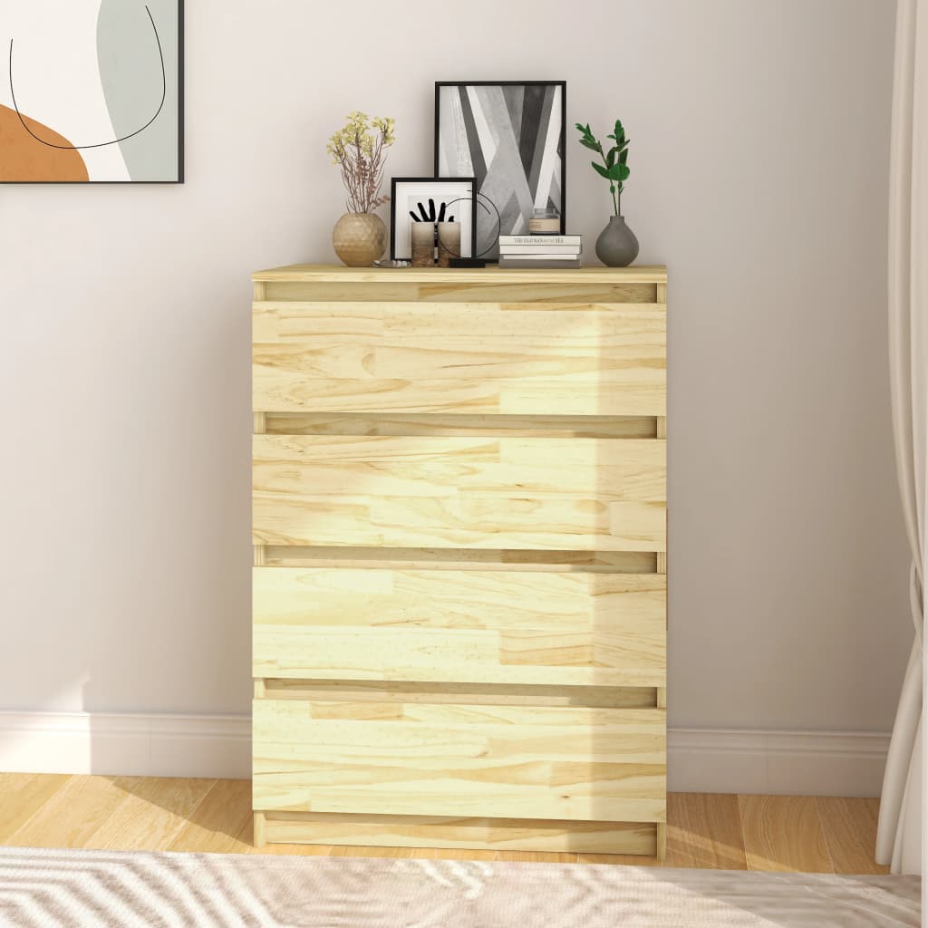 Vidaxl Komoda, 60X36X84 Cm, Lite Drewno Sosnowe
