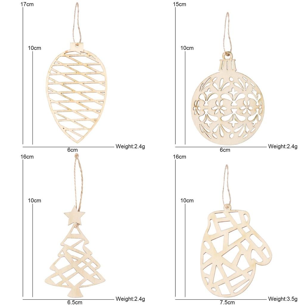 Wooden Christmas Whimsical Decorations Including Laser Cut Bells For A Joyful Celebration