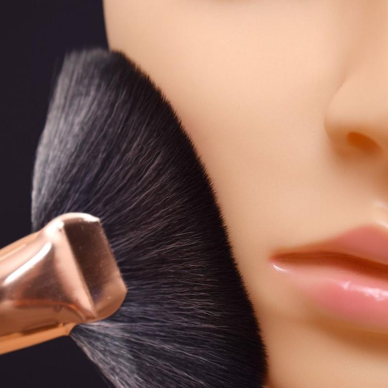 Professional Soft Make Up Big Fan Brush Cheek Red Powder Foundation Make Up Big Fan Make Up Brush