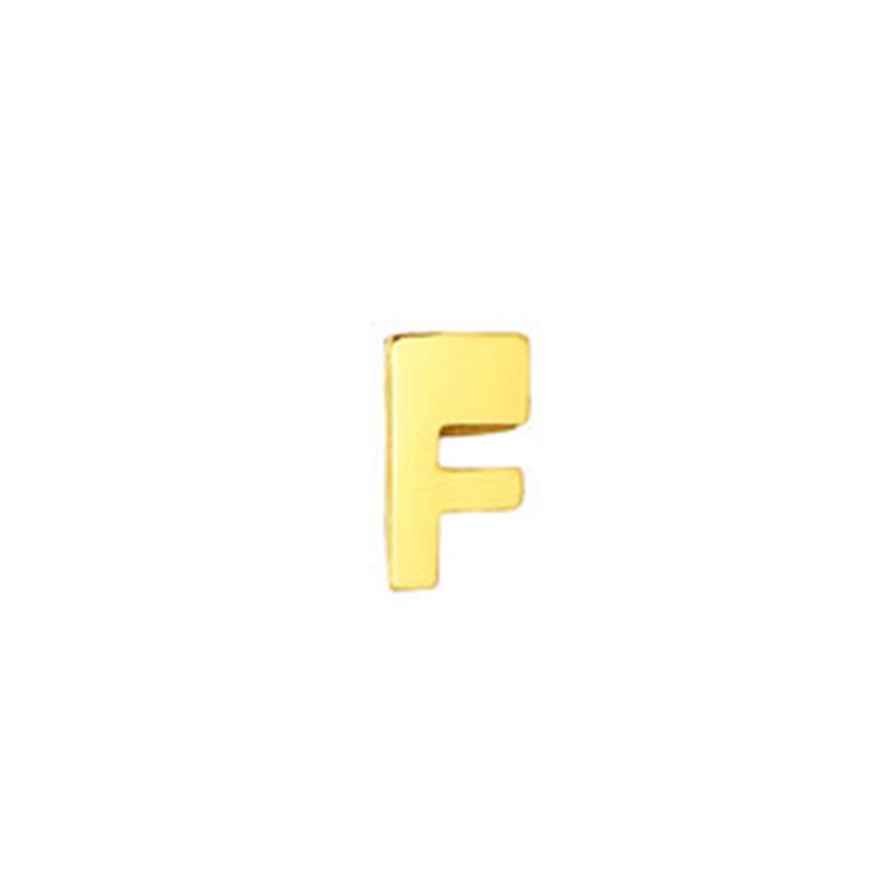 Stainless Steel Non-Fading English Letter Pendant Charms for DIY Jewelry, 26 Letters Available