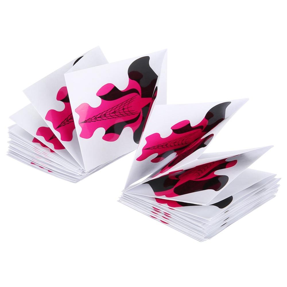 100pcs Self-Adhesive Sticker Nail Extension Paper Forms Easy DIY Nail Art Creation At Home