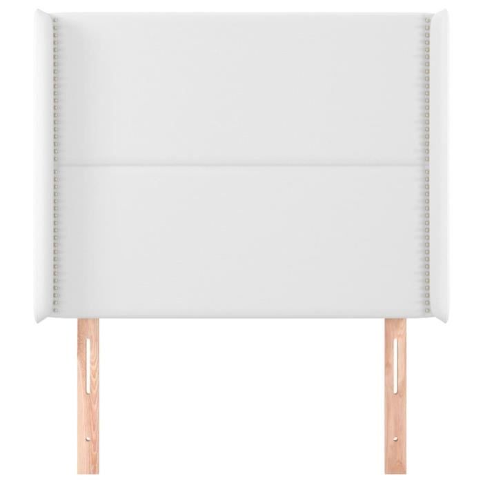VidaXL Headboard with Ears White 93x16x118-128 Cm Faux Leather3119519