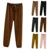 Women's Casual Loose High Waist Plus Velvet Thickened Sports Sweatpants Home Pants