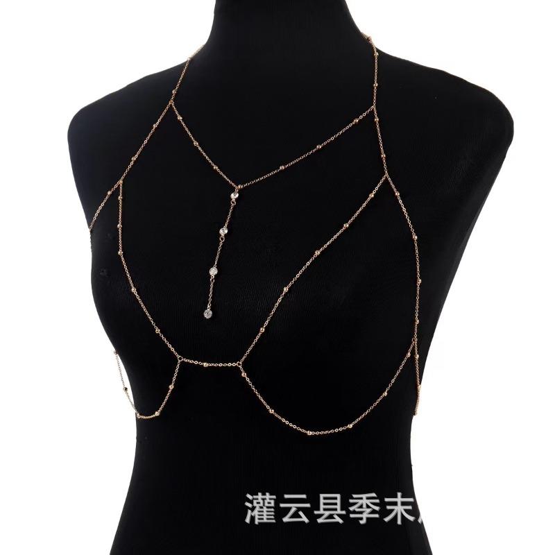 Sex underwear imprisoned chain * body chain flash diamond pendant sexy bra chain sexy temptation neck chain necklace