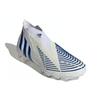 adidas Predator Edge+ AG Artificial Ground Abrasion Resistant Abrasion Resistant Soccer Shoes Men's White Blue GZ4647