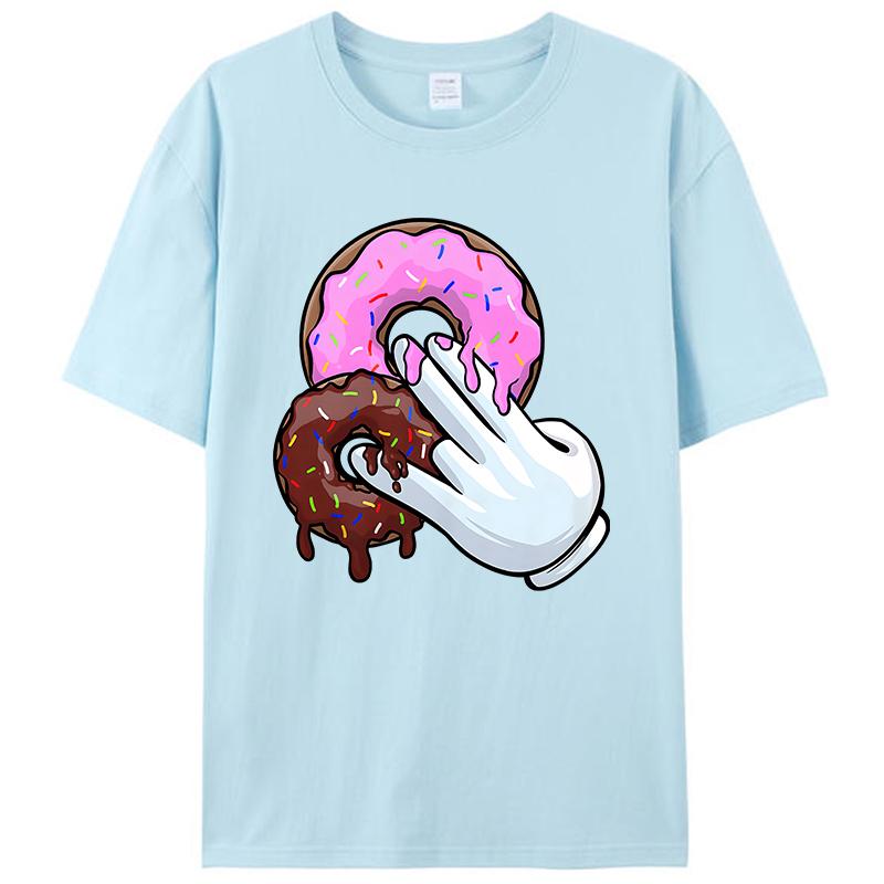 

Donuts Two In The Pink One In The Stink Humor Women Men s T-Shirt Funny Memes Joke Vintage Graphic Tee Shirts Tops Novelty Gifts 4XL