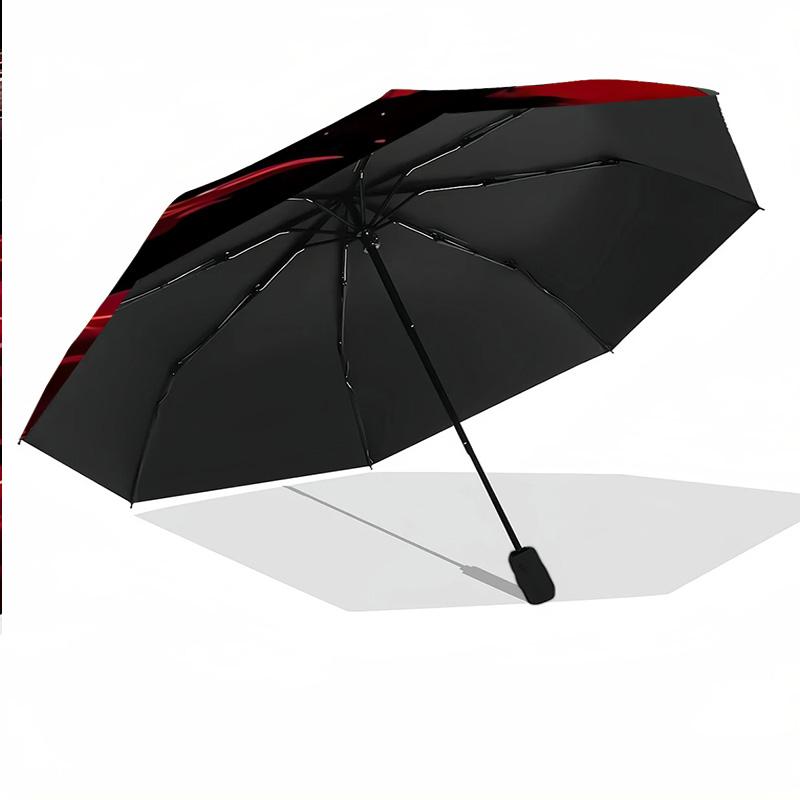 Portable Auto Folding Umbrella,Tokyo Ghoul 8 Rib Waterproof Umbrella For Camping Commute