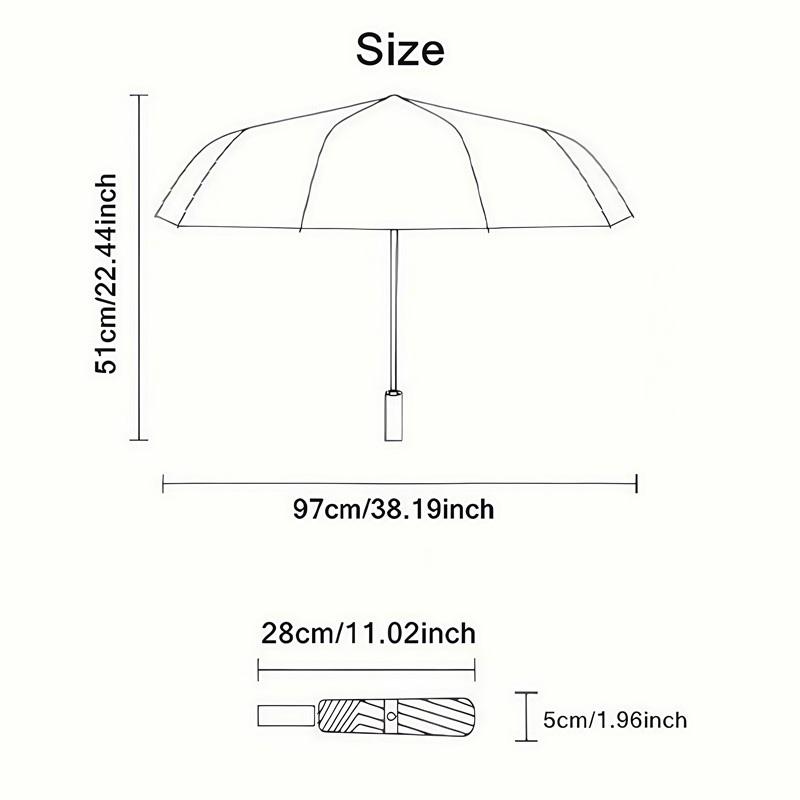 1 PC Automatic Folding Umbrella - Dragon Ball Z Pattern Portable Foldable Design With 8 Ribs Christmas Birthday Gifts